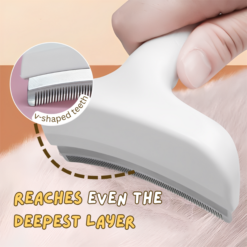 Curved Deshedding Comb