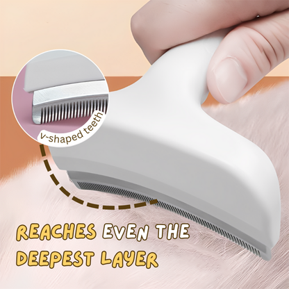 Curved Deshedding Comb