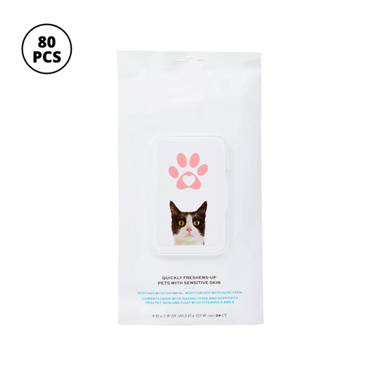 Sticky Brush Pet Wipes (80 pcs)