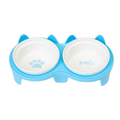 Elevated Ceramic Cat Bowl